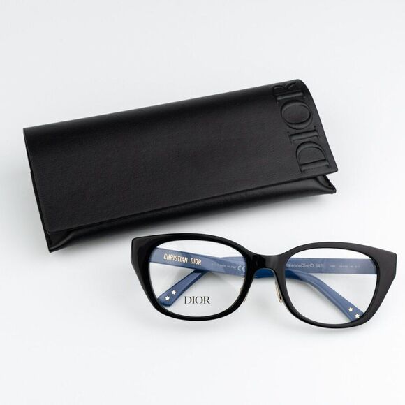 NEW Dior LAPARISIENNEDIORO S4F 1000  Black Blue Women Eyeglasses
